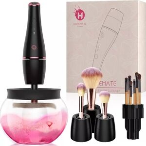 All in 1 Electric Makeup Brush Tools Spinner Dryer Cleaning Machine Set